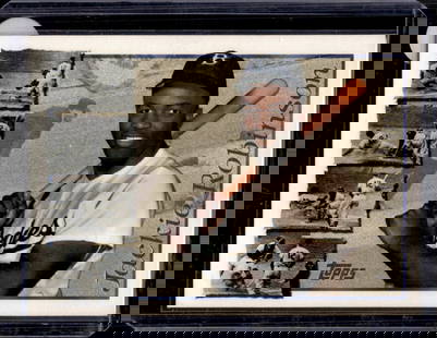 Jackie Robinson 1996 Topps #42 Brooklyn Dodgers Baseball Card: Topps Baseball MLB Trading & Sports Cards, Sports Cards for Sale Near Me, World Series & Hall of Fame Players Memorabilia, Refractors, X-Fractors, Numbered, SP, SSP, Valuable Auction Memorabilia Lots