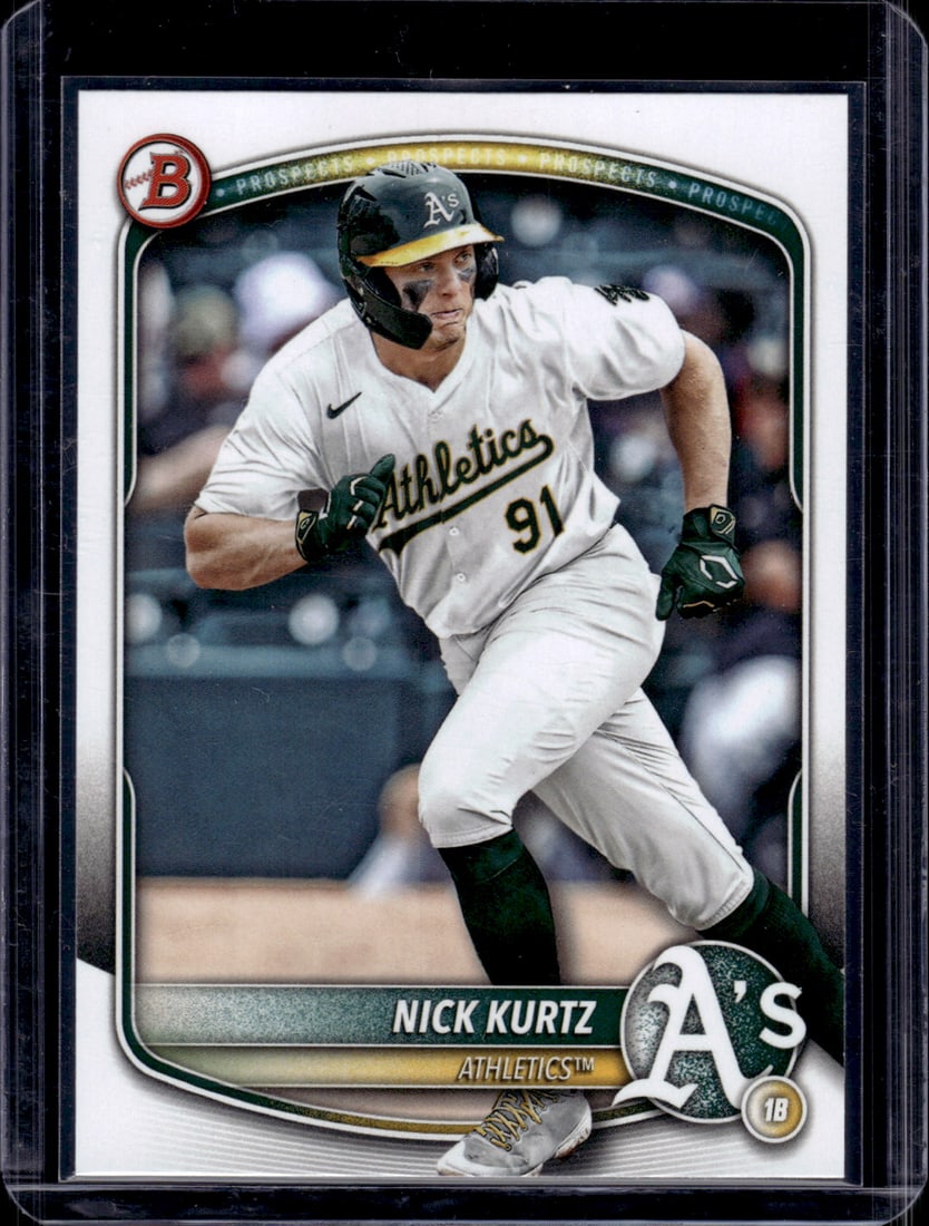 Nick Kurtz Prospects 2025 Bowman #BP-114 Athletics Baseball Card (1 of 2)