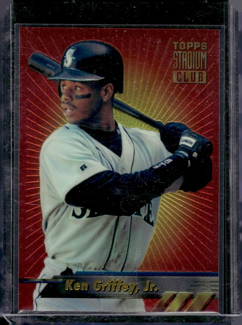 Ken Griffey Jr. Finest Insert 1994 Topps Stadium Club #5 Mariners Baseball Card (1 of 2)