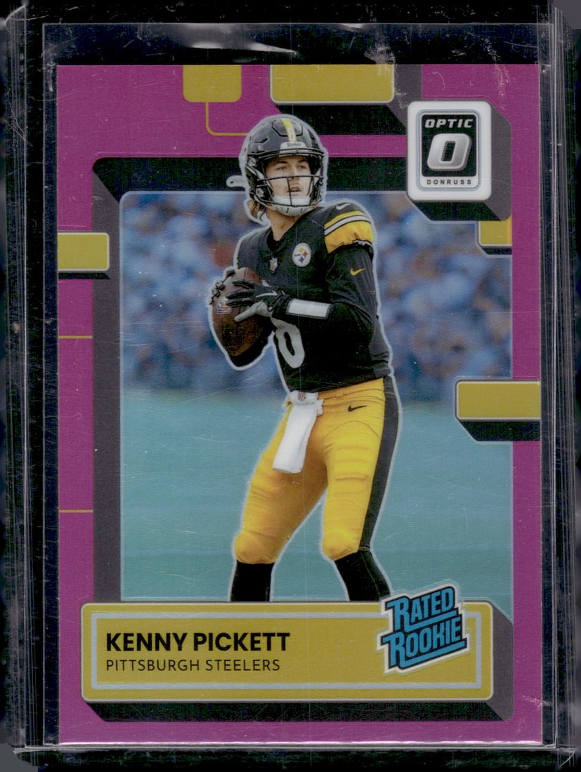 Kenny Pickett Rookie Card Pink Prizm 2021 Donruss Optic #201 Steelers, Browns (1 of 2)