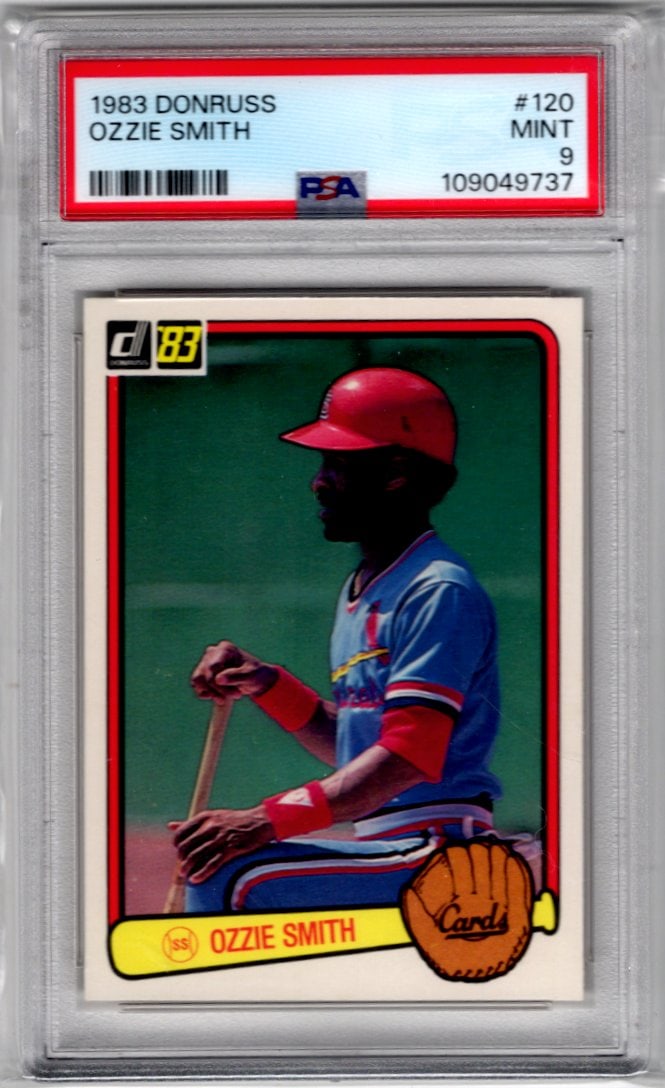 Ozzie Smith 1983 Donruss #120 PSA 9 Cardinals, Padres Baseball Card (1 of 2)