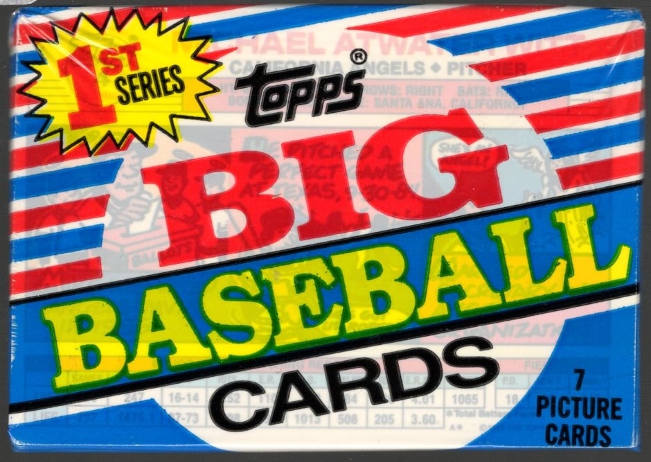 1988 Topps Vintage Big Baseball Cards Series 1 Retail Box Wax Pack, Sports Cards: Topps Valuable Vintage MLB Rookie Baseball Trading Cards, Gary Carter, Nolan Ryan, Orel Hersheiser, Don Mattingly, Mike Schmidt Philadelphia Phillies, Old Sports Cards for Sale Near Me, World Series &