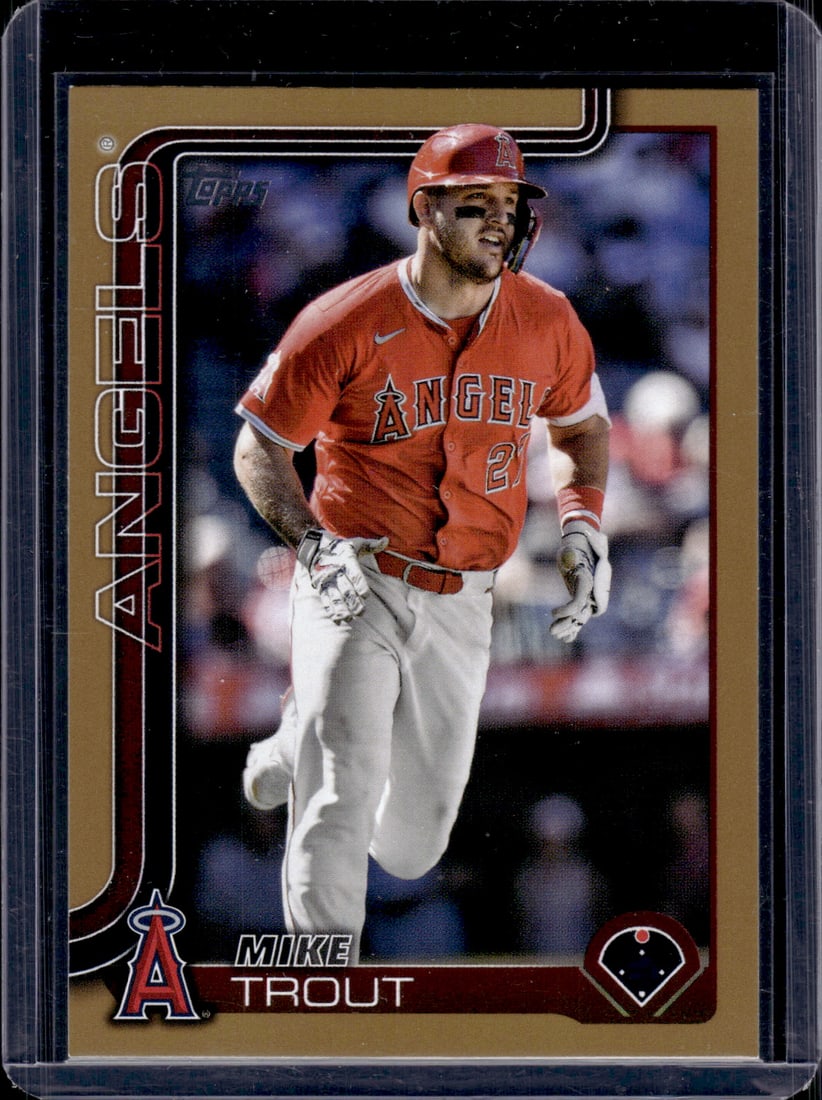 Mike Trout Gold /2025 2025 Topps #200 Angels Baseball Card (1 of 2)
