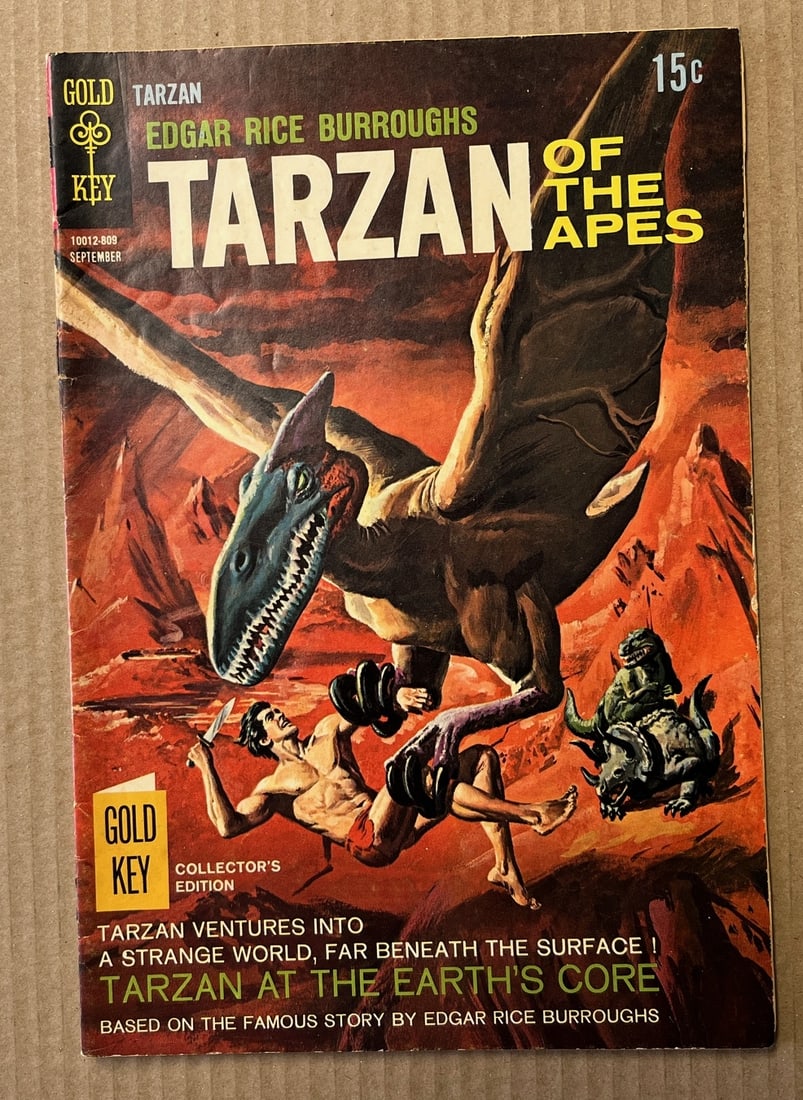 Tarzan of the Apes Vintage Gold Key Comic Book, 1968 #179, Edgar Rice Burroughs, Collector's Edition (1 of 3)