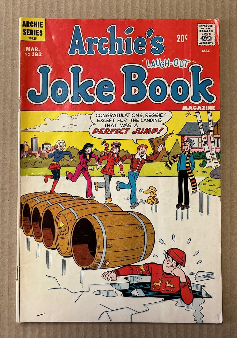 Archie's Joke Book Laugh Out Vintage Archie Series Comic Book, 1973 #182 March (1 of 3)