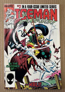 The Iceman Vintage Marvel Comic Book, 1985 #2 of a 4 Issue Limited Series: All Comic Books come Bagged, Boarded, and Sleeved in a Hard PVC Top Loader, Shipping is a little more than baseball cards due to the cost of supplies, Super Heroes Collectibles, Auction Magazine Lots