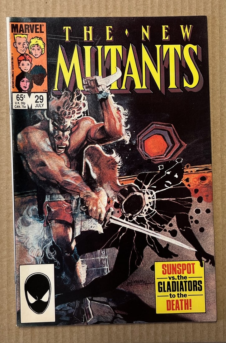 The New Mutants Vintage Marvel Comic Book, 1985 #29, 1st Appearance of Strong Guy (1 of 3)