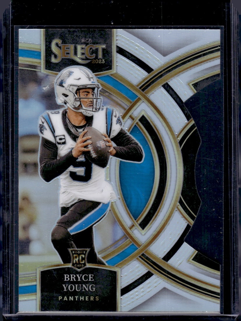 Bryce Young Rookie Card Silver Prizm Die Cut 2023 Panini Select #167 Carolina Panthers (1 of 2)