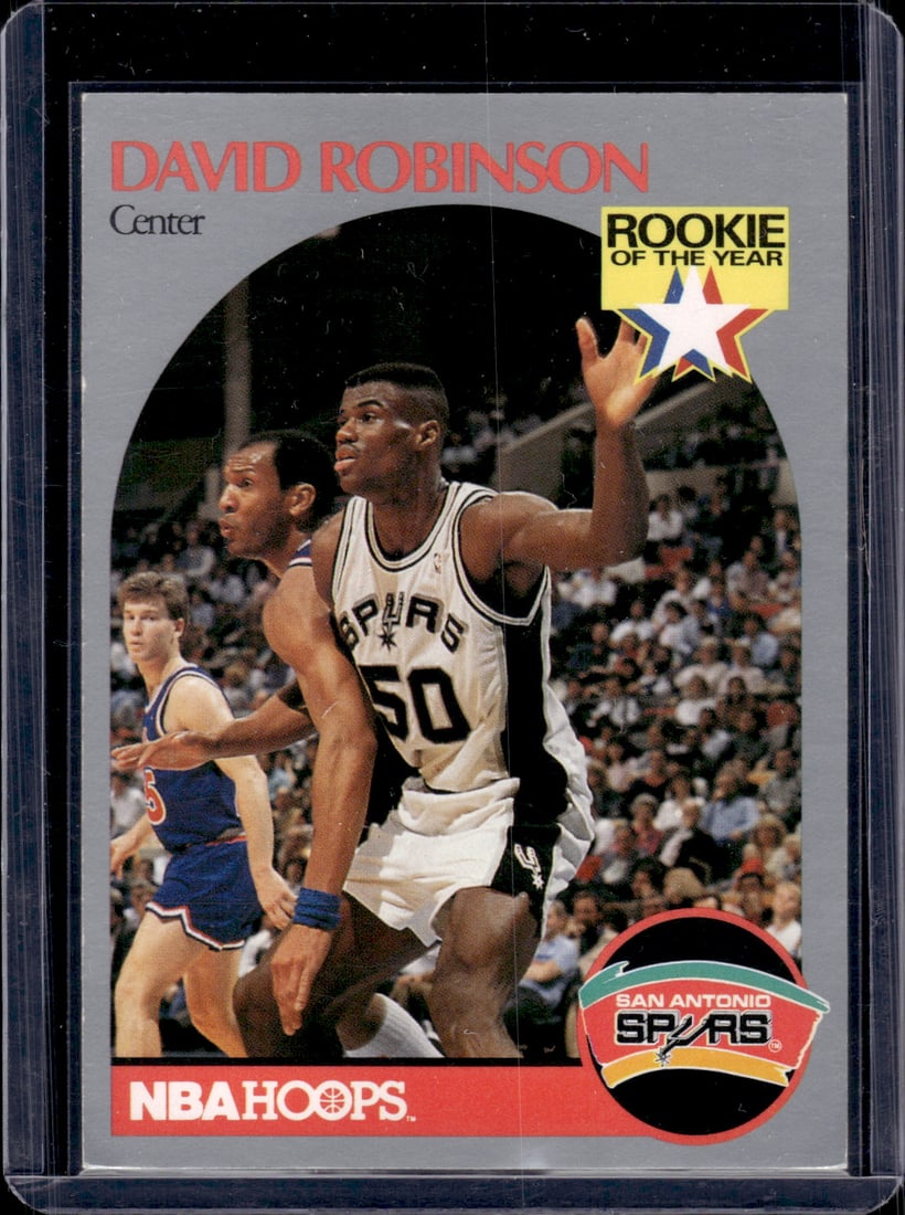 David Robinson Rookie of the Year 1990-91 NBA Hoops #270 San Antonio Spurs (1 of 2)
