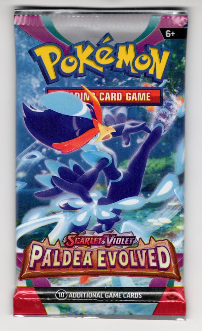 2023 Pokemon Scarlet & Violet Paldea Evolved 10 Card TCG Booster Pack Charizard, Pikachu (1 of 1)