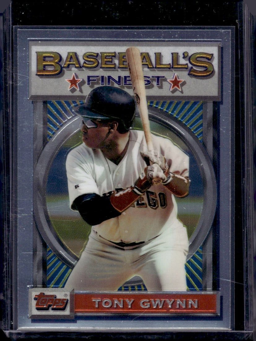Tony Gwynn Baseball's Finest 1993 Topps #77 Padres: Topps Baseball MLB Trading & Sports Cards, Sports Cards for Sale Near Me, World Series & Hall of Fame Players Memorabilia, Refractors, X-Fractors, Numbered, SP, SSP, Valuable Auction Memorabilia Lots