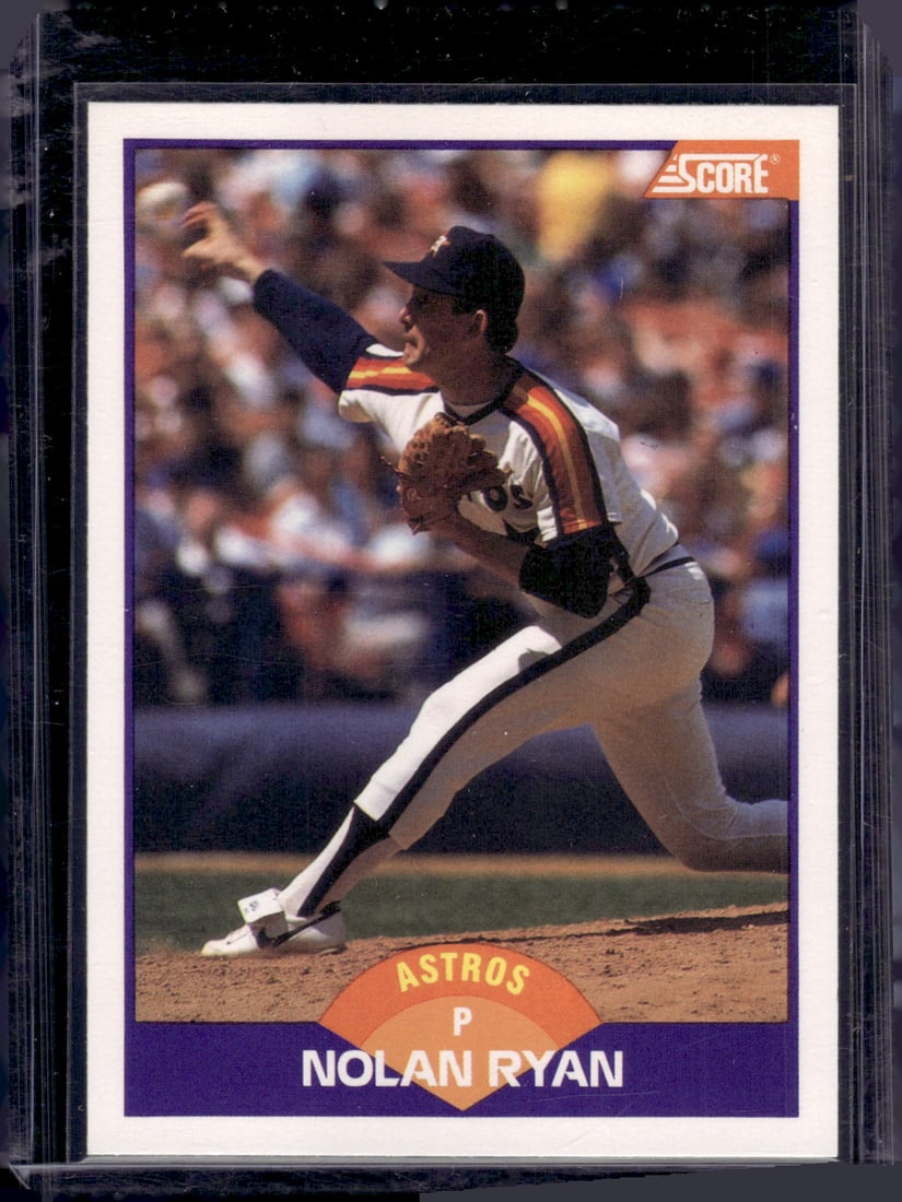 Nolan Ryan 1989 Score #300 Houston Astros Baseball Card (1 of 2)