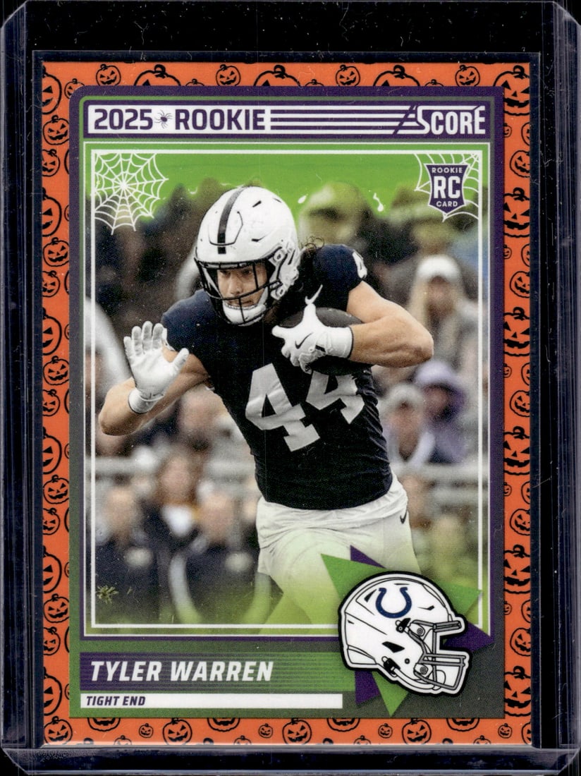 Tyler Warren Rookie Card 2025 Panini Score A Treat #21 PSU, Colts: Panini Select, Prizm, Mosaic, Contenders, Zenith, Phoenix, Illusions, Absolute, Rookie NFL Sports Trading Cards, SP, SSP, Cards, Football Cards for Sale Near Me, Superbowl & Hall of Fame Player Cards,
