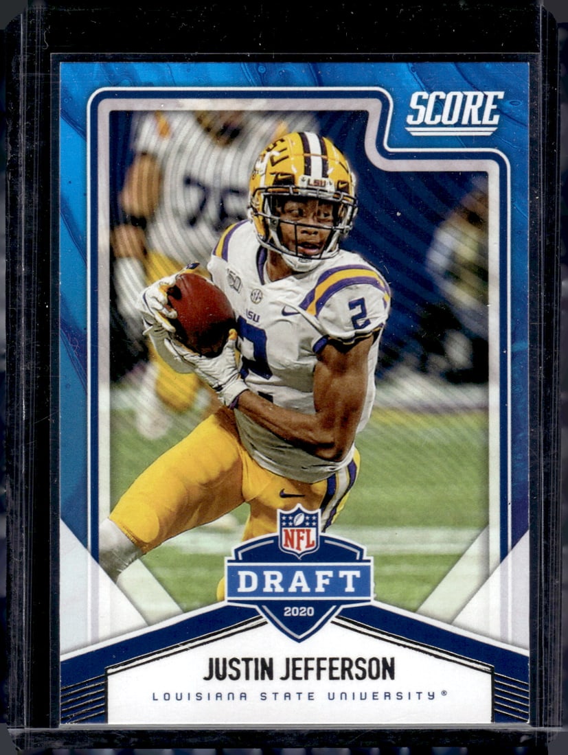 Justin Jefferson Rookie Card 2020 Panini Score #NFL-10 LSU Tigers, Vikings (1 of 2)