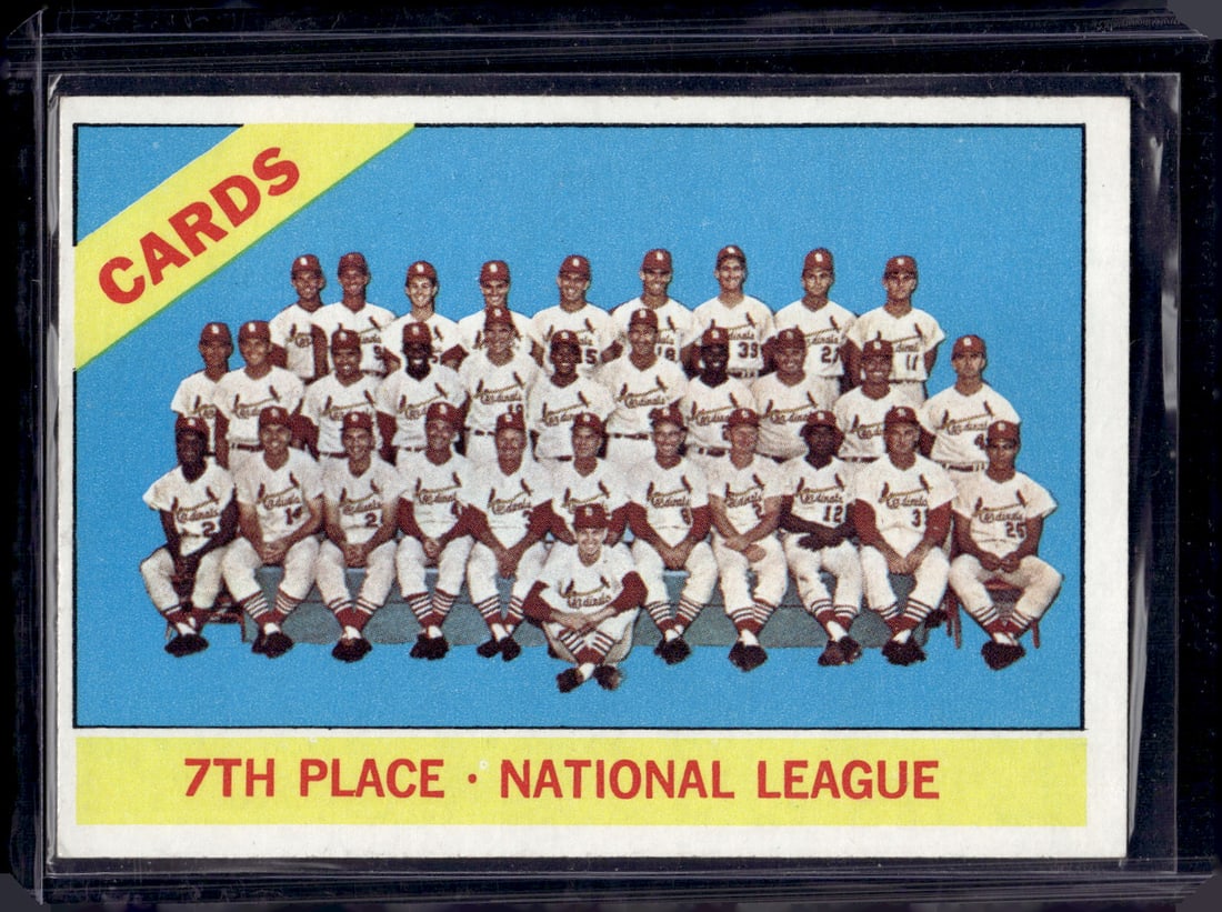 St. Louis Cardinals Team Card 1966 Topps #379 Vintage Baseball Card (1 of 2)