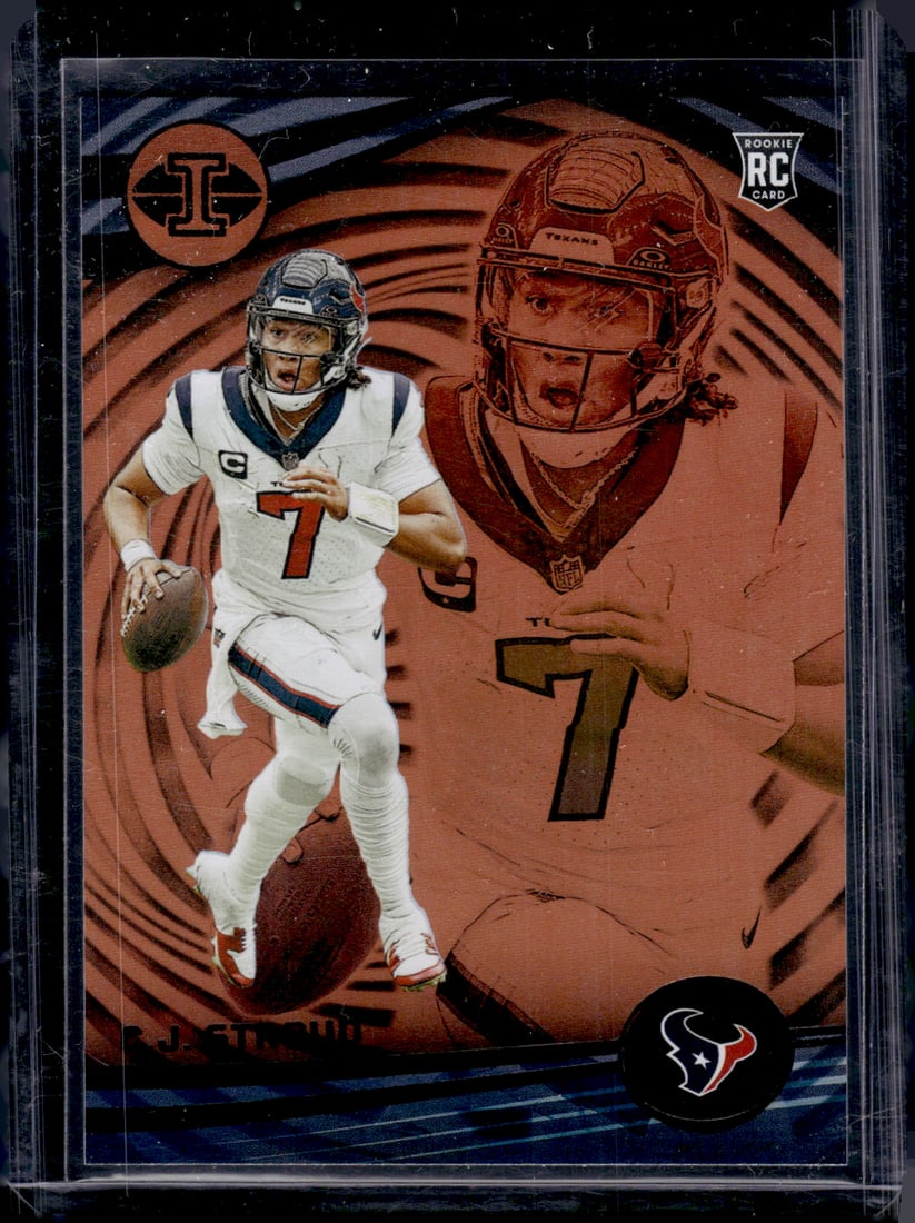 Cj Stroud Rookie Card Orange 2023 Panini Illusions #43 Texans Football Card (1 of 2)