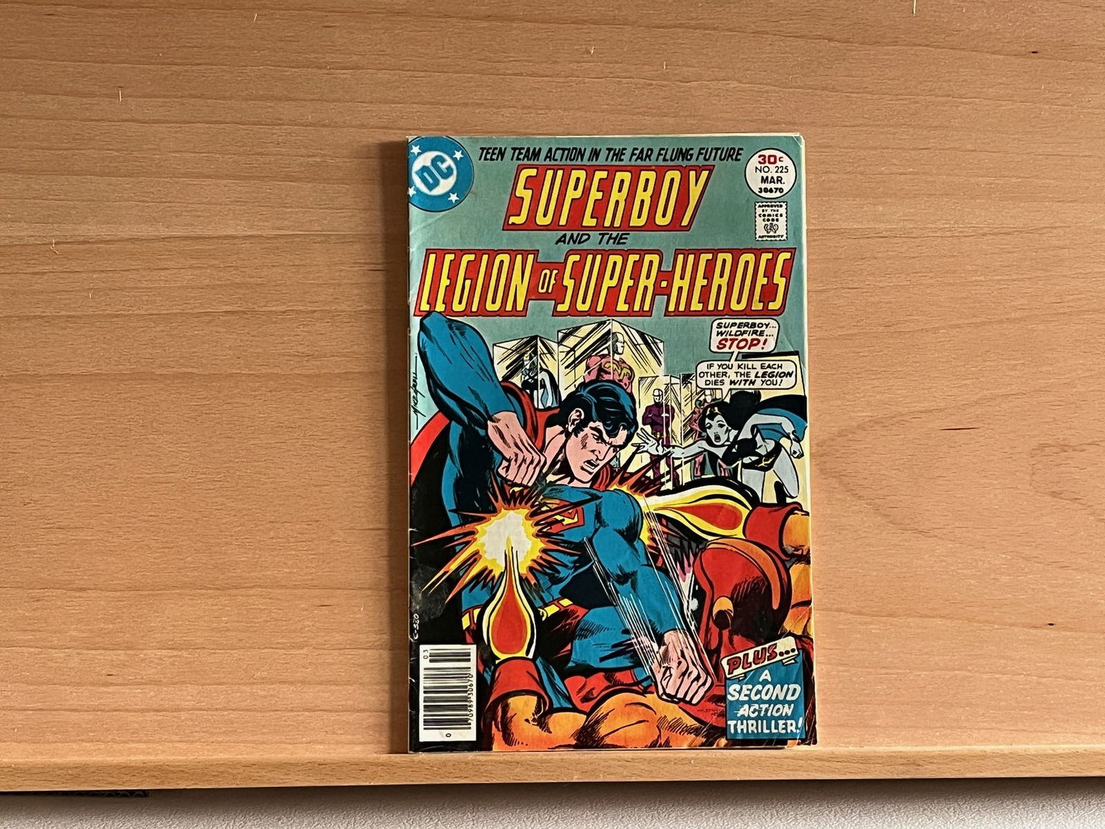 Superboy and the Legion of Super Heroes Vintage DC Comic Book, 1977 #225, Featured Super Villains (1 of 3)