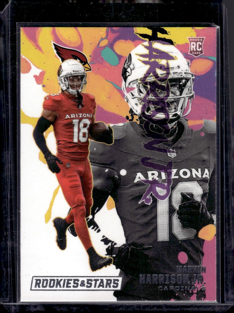 Marvin Harrison Jr. Rookie Exclusives 2024 Panini Rookies & Stars #RE-MHJ Cardinals: Panini Select, Prizm, Mosaic, Contenders, Zenith, Phoenix, Illusions, Absolute, Rookie NFL Sports Trading Cards, SP, SSP, Cards, Football Cards for Sale Near Me, Superbowl & Hall of Fame Player Cards,