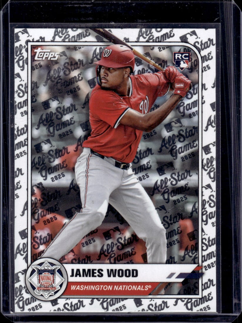James Wood Rookie Card All Star Game Foil 2025 Topps #65 Washington Nationals (1 of 2)