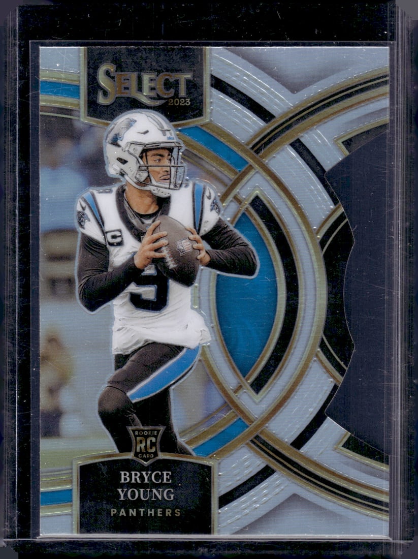 Bryce Young Rookie Card Silver Prizm Die Cut 2023 Panini Select #167 Carolina Panthers: Panini Select, Prizm, Mosaic, Contenders, Zenith, Phoenix, Illusions, Absolute, Rookie NFL Sports Trading Cards, SP, SSP, Cards, Football Cards for Sale Near Me, Superbowl & Hall of Fame Player Cards,