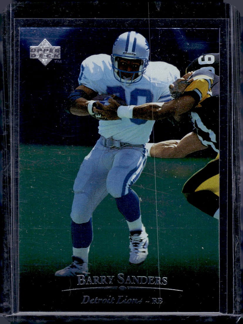 Barry Sanders 1996 Upper Deck Silver Collection #130 Detroit Lions Football Card (1 of 2)