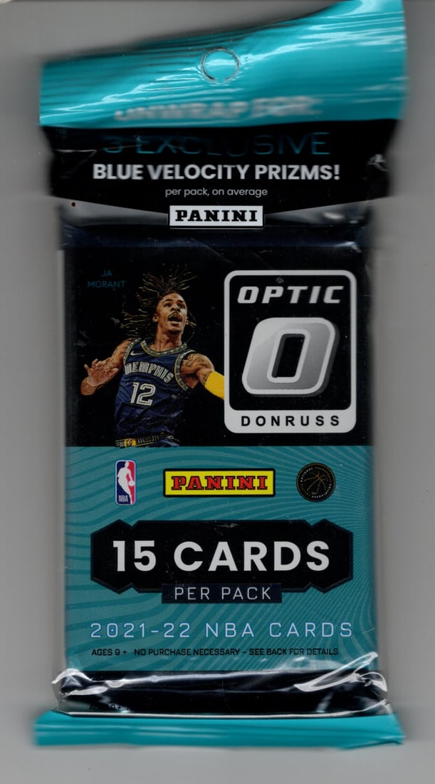 2021-22 Donruss Optic Basketball Card HANGER VALUE PACK - Cade Cunningham RC, Sports Cards (1 of 1)