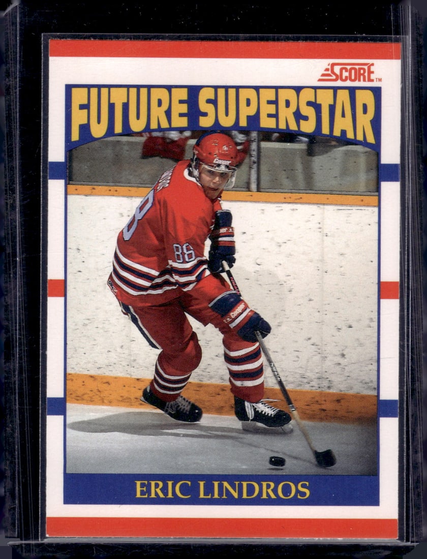 Eric Lindros Future Superstar Rookie Card 1990 Score #440 Hockey Card (1 of 2)