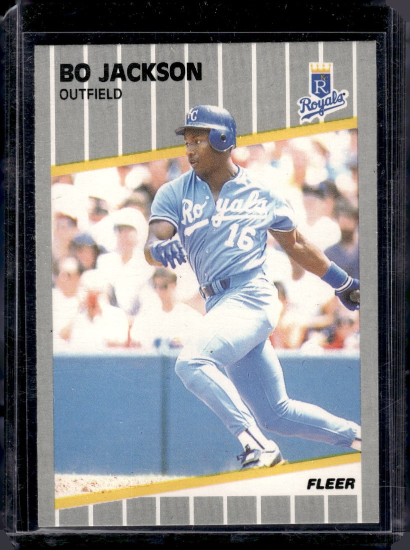 Bo Jackson 1989 Fleer #285 Royals Baseball Card (1 of 2)