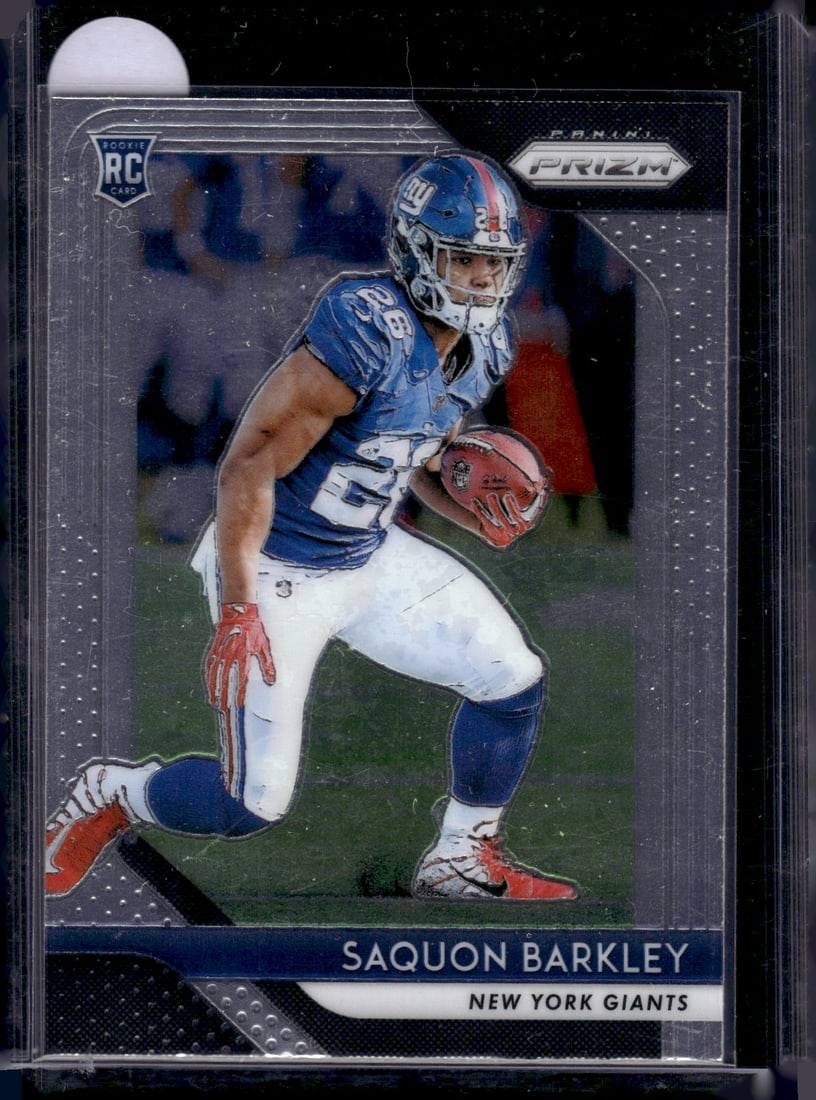 Saquon Barkley Rookie Card 2018 Panini Prizm #202 Giants, Eagles (1 of 2)