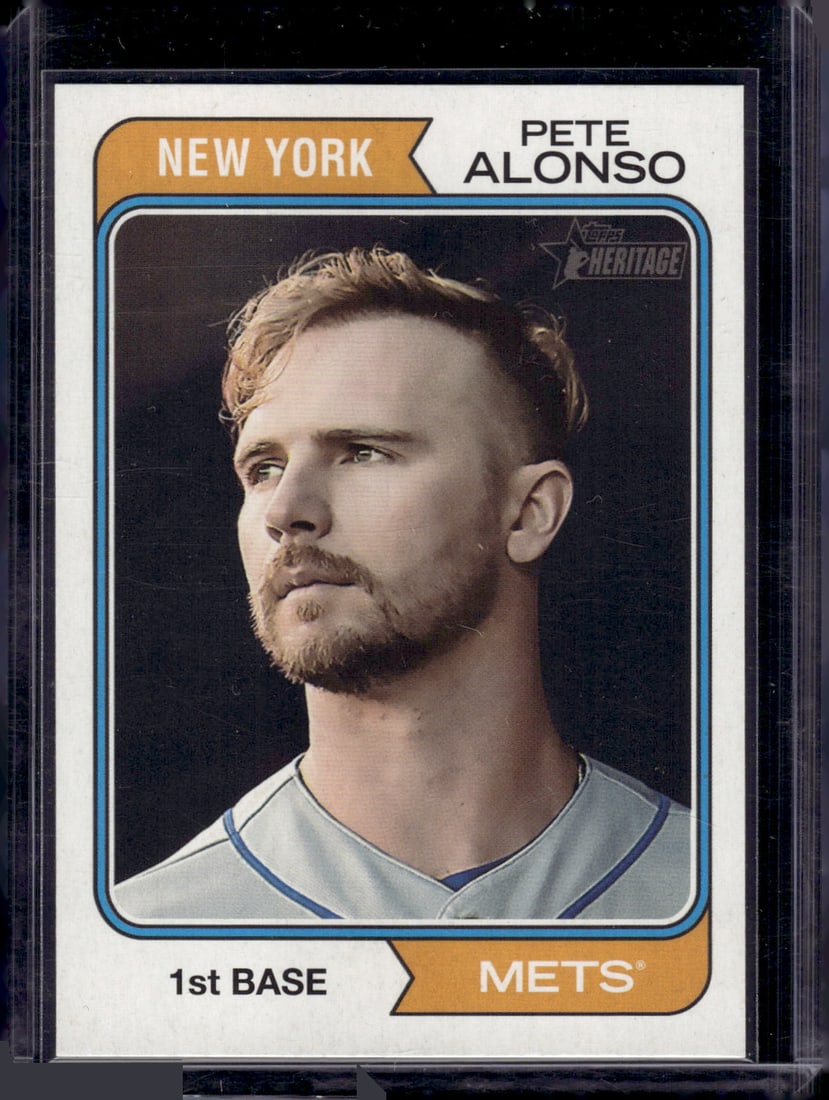 Pete Alonso Name/Position Swap Variation SP 2023 Topps Heritage #380 New York Mets (1 of 2)