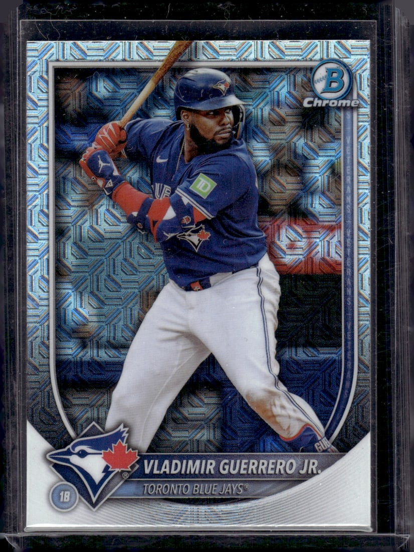 Vladimir Guerrero Jr. Mojo Refractor 2025 Bowman Chrome #27 Blue Jays Baseball Card (1 of 2)