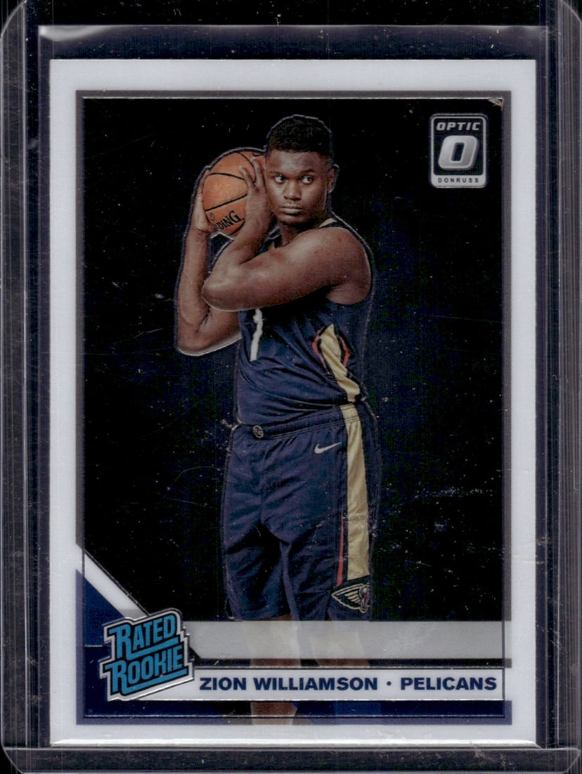Zion Williamson Rookie Card 2019-20 Donruss Optic #158 Pelicans (1 of 2)