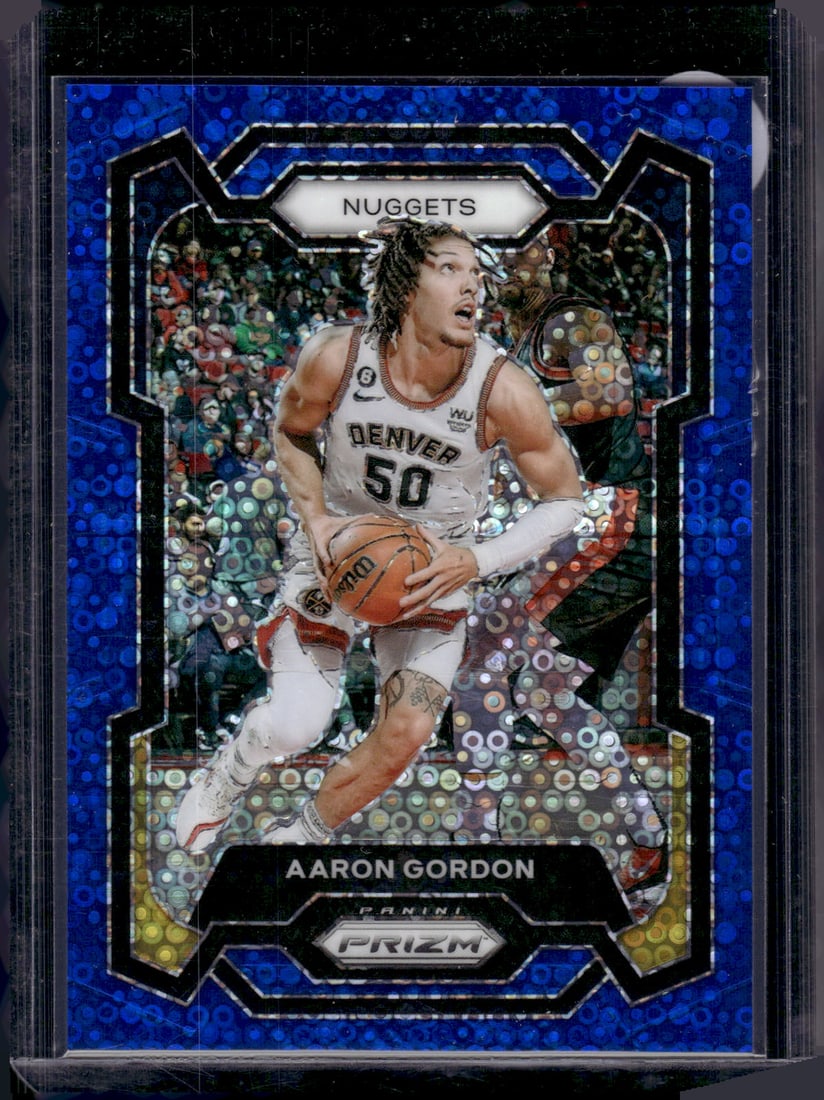 Aaron Gordon Fast Break Blue Prizm /150 2023-24 Panini Prizm #12 Denver Nuggets (1 of 2)