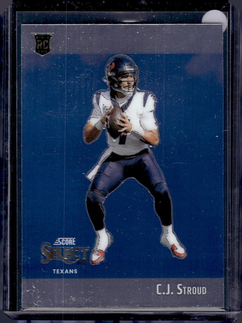 Cj Stroud Rookie Card Throwback 2023 Panini Select #STW-CST Houston Texans: Panini Select, Prizm, Mosaic, Contenders, Zenith, Phoenix, Illusions, Absolute, Rookie NFL Sports Trading Cards, SP, SSP, Cards, Football Cards for Sale Near Me, Superbowl & Hall of Fame Player Cards,