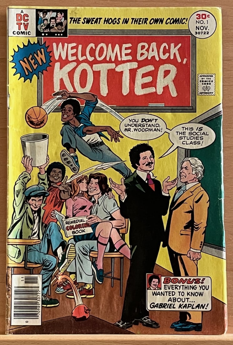 Welcome Back, Kotter Vintage DC TV Comic Book, 1976 #1 November, NEW 1ST ISSUE! (1 of 3)