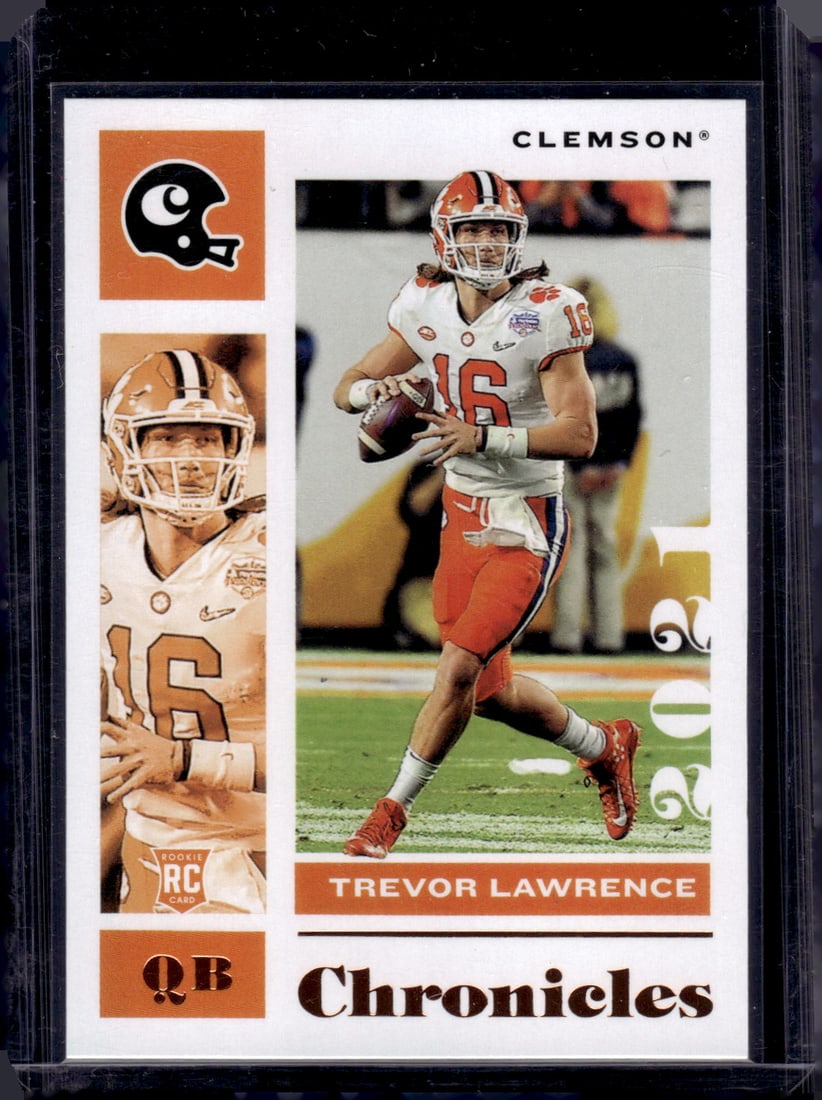 Trevor Lawrence Rookie Card 2021 Panini Chronicles #1 Clemson Tigers, Jaguars (1 of 2)