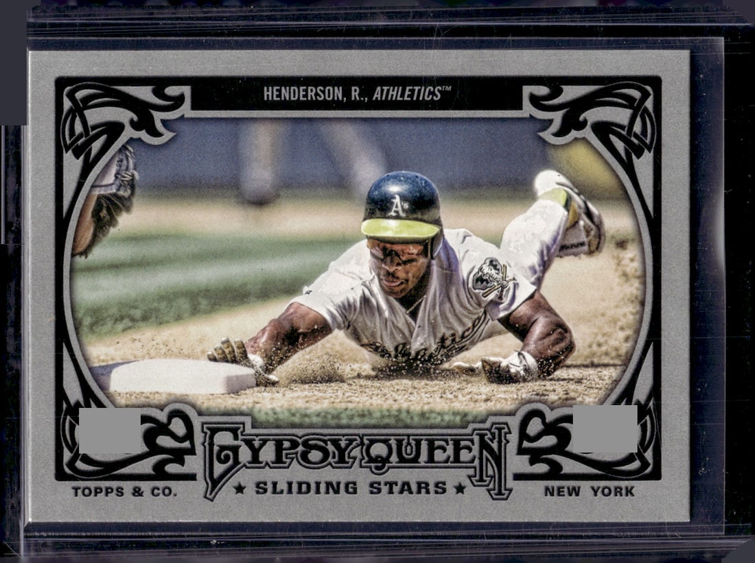 Rickey Henderson Sliding Stars 2013 Topps Gypsy Queen #SS-RH Athletics Baseball Card (1 of 2)