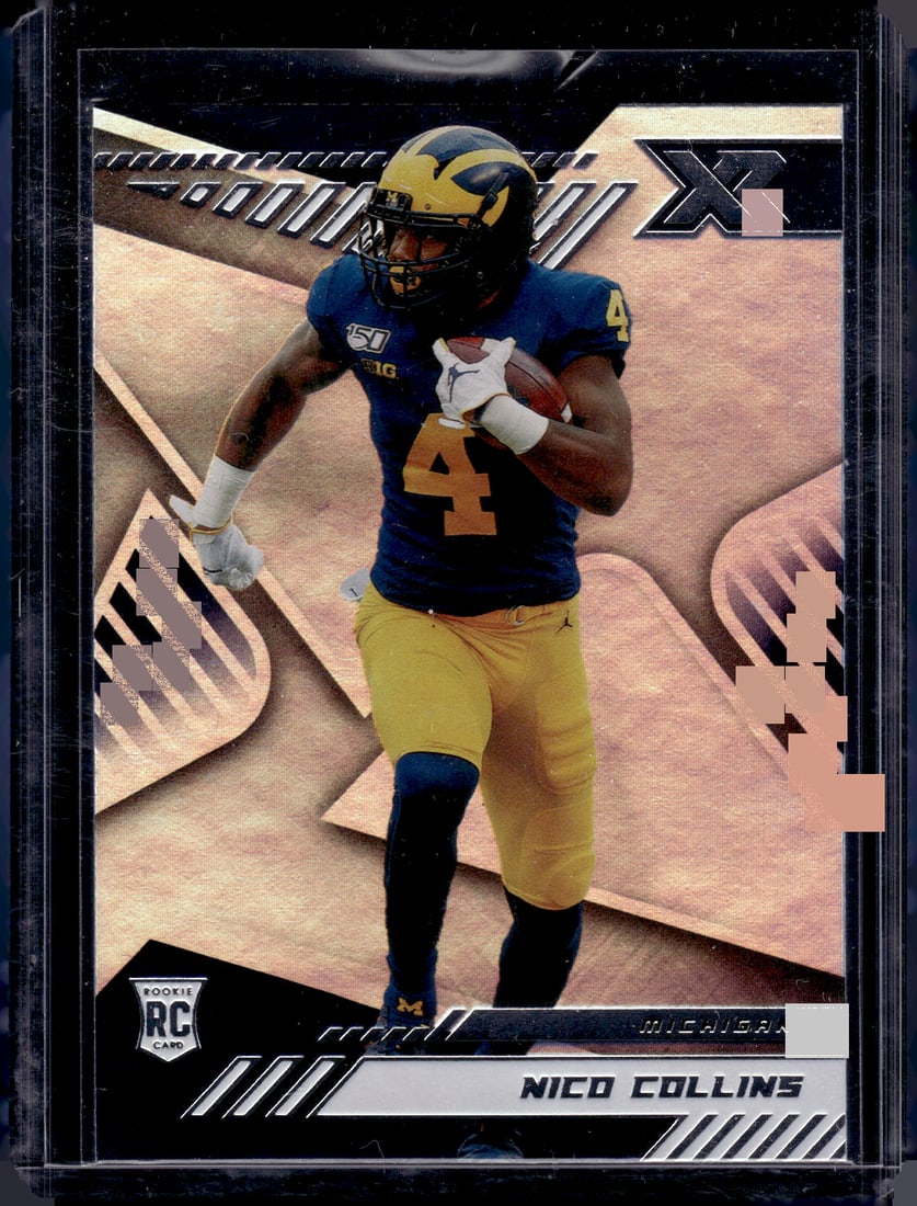 Nico Collins Rookie Card 2021 Chronicles Xr Draft Picks #199 Michigan Wolverines (1 of 2)