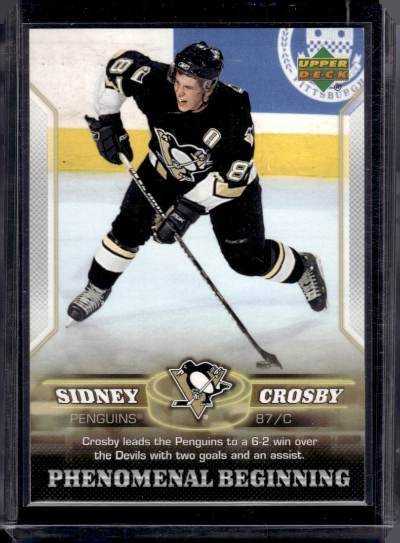 Sidney Crosby Phenomenal Beginning 2006 Upper Deck #16 Penguins Hockey Card (1 of 2)