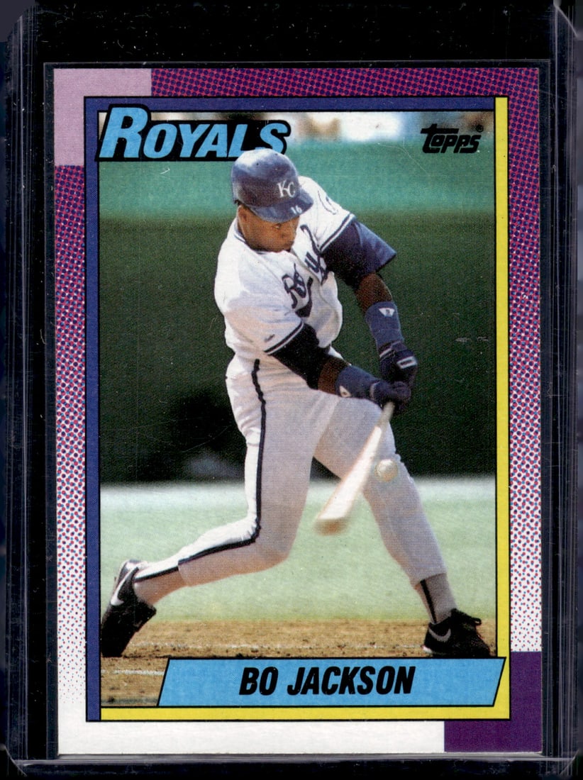 Bo Jackson 1990 Topps #300 Royals Baseball Card (1 of 2)