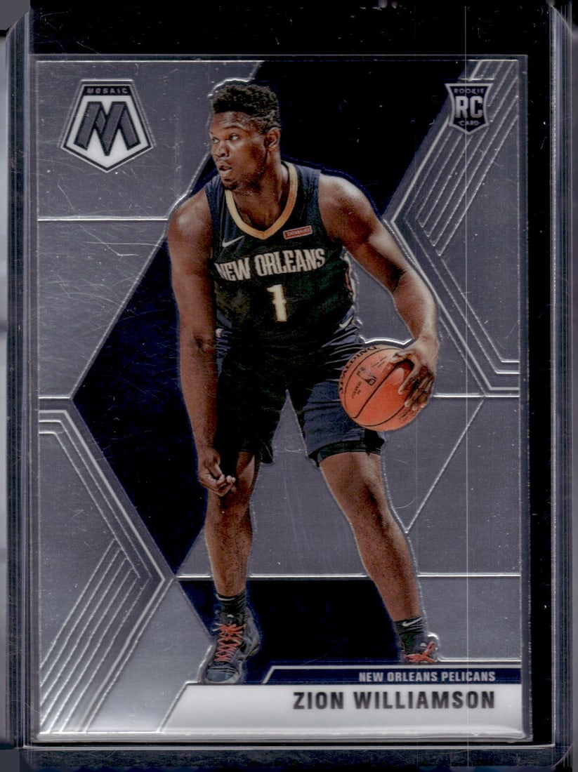 Zion Williamson Rookie Card 2019-20 Panini Mosaic #209 Pelicans (1 of 2)
