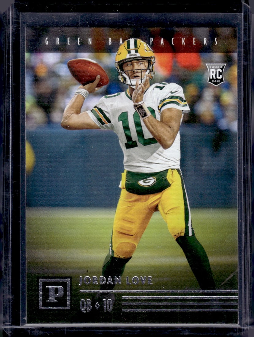 Jordan Love Rookie Card 2020 Panini Chronicles Panini #PA-4 Green Bay Packers: Panini Select, Prizm, Mosaic, Contenders, Zenith, Phoenix, Illusions, Absolute, Rookie NFL Sports Trading Cards, SP, SSP, Cards, Football Cards for Sale Near Me, Superbowl & Hall of Fame Player Cards,