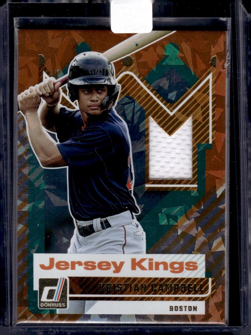 Kristian Campbell Jersey Kings Patch Orange Ice 2025 Panini Donruss #JK-KC Red Sox (1 of 2)