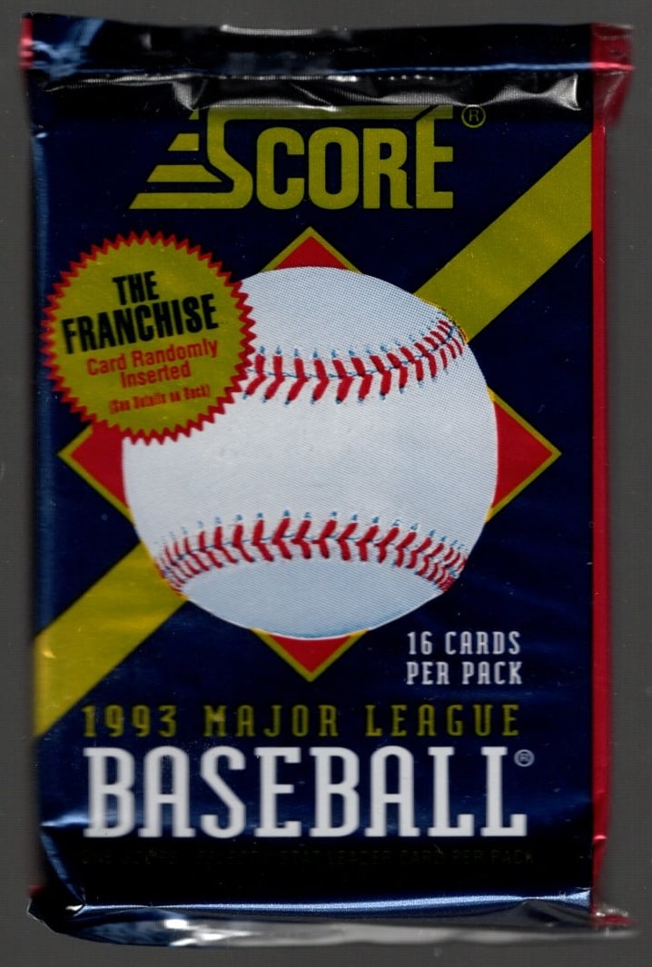 1993 Score Series 1 Vintage Baseball Cards Retail Box Pack, Derek Jeter Rokie Card New York Yankees (1 of 1)