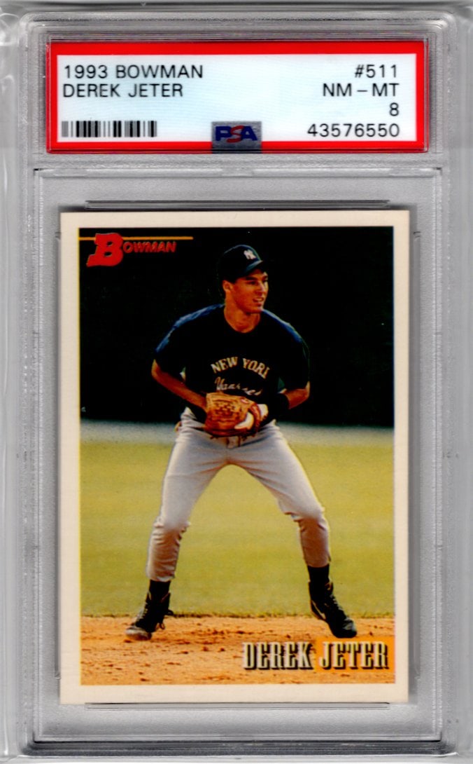 Derek Jeter Rookie Card 1993 Bowman #511 PSA 8 (1 of 2)