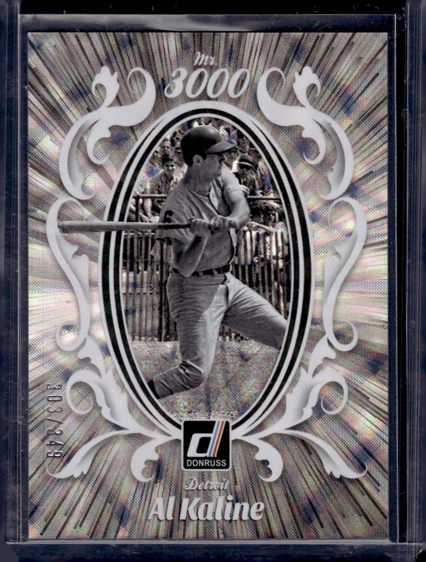 Al Kaline Mr. 3000 /349 2023 Panini Donruss #M3K-18 Detroit Tigers Baseball Card: Panini Baseball MLB Trading & Sports Cards, Sports Cards for Sale Near Me, Prizm, Mosaic, Select, SP, SSP, Auction Memorabilia Lots for Sale On Line, World Series & Hall of Fame Players