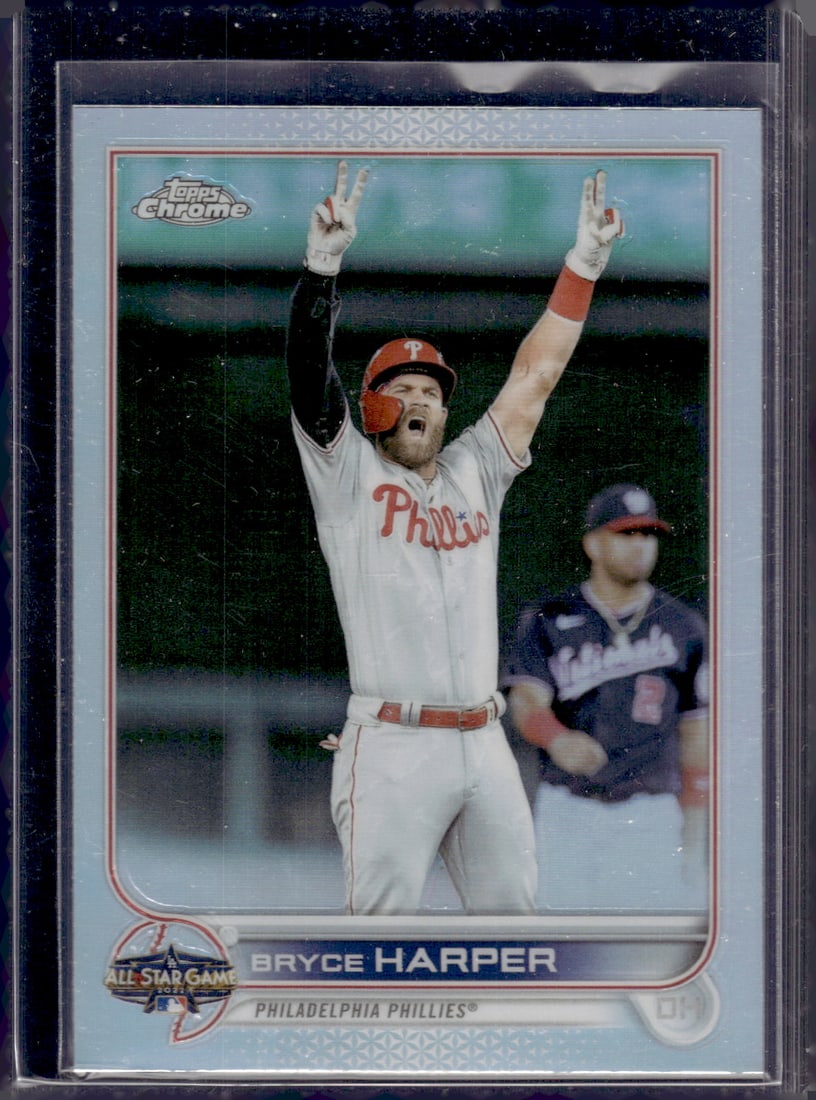 Bryce Harper Refractor 2022 Topps Chrome #ASGC-47 Phillies Baseball Card (1 of 2)