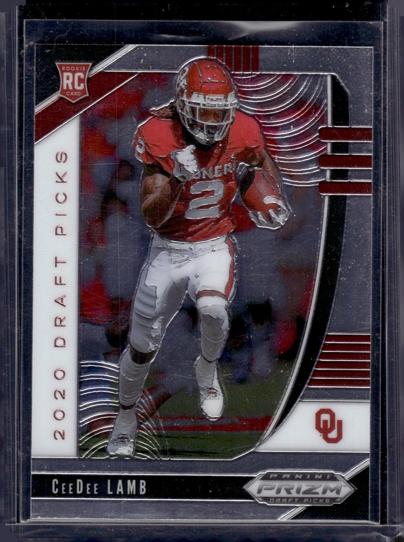 CeeDee Lamb Rookie Card 2020 Prizm Draft Picks #104 Dallas Cowboys (1 of 2)