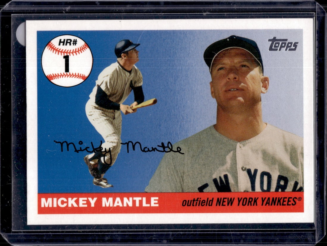 Mickey Mantle Home Run History 2006 Topps #MHR1 Yankees Baseball Card (1 of 2)