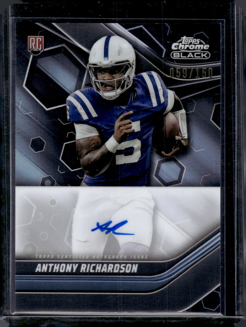 Anthony Richardson Rookie Auto /150 2023 Topps Composite Chrome Black #TCBA-AR Colts (1 of 2)